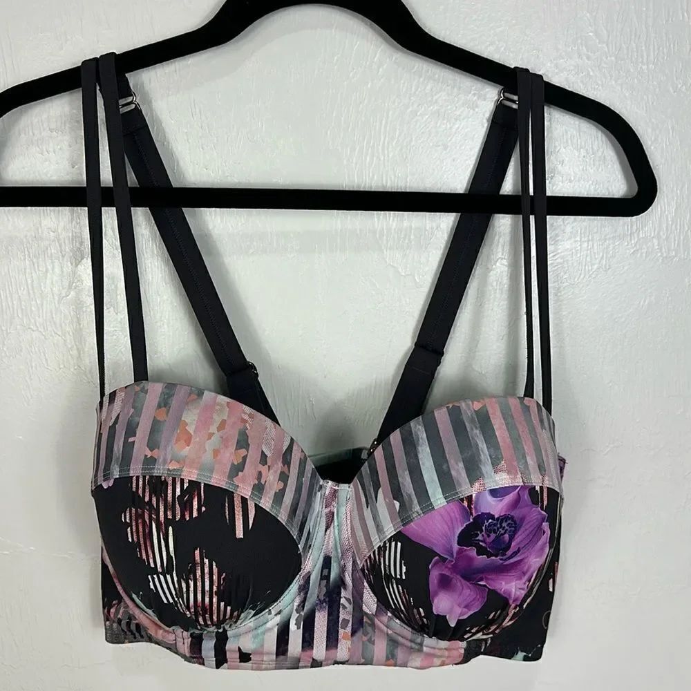 Calia By Carrie Underwood Floral Print Swim Bra Size 40D